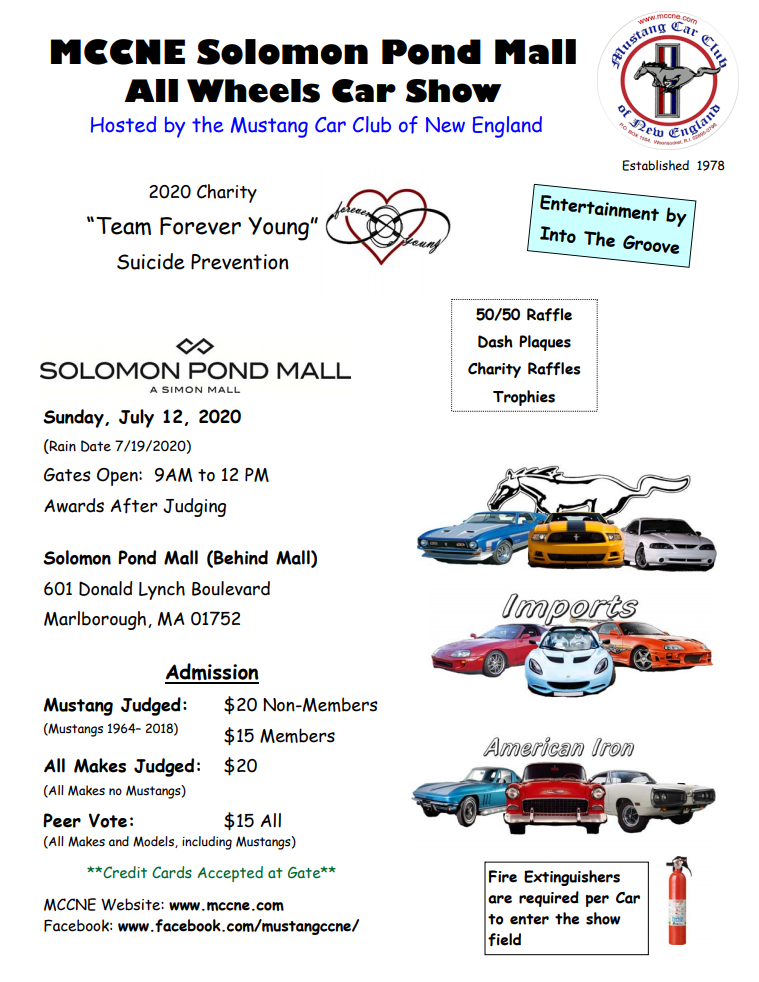 MA Marlborough MCCNE Annual Solomon Pond All Wheels Car Show