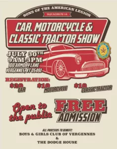 Vt - Vergennes - Sons Of The American Legion Auto Show 