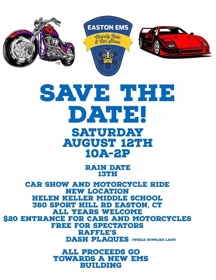 CT Easton EMS Charity Motorcycle Ride and Car Show