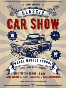 NH - Weare - JSRHS Boosters Classic Car Show | NewEnglandAutoShows.com
